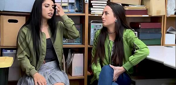  Latina stepsisters get caught stealing and later fucked
